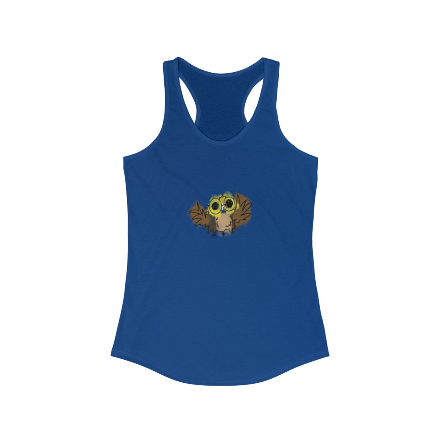 Owl logo cotton tank - boho clothing & yoga clothes